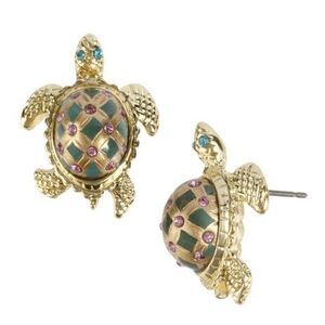 🐢 Betsey Johnson turtle earrings